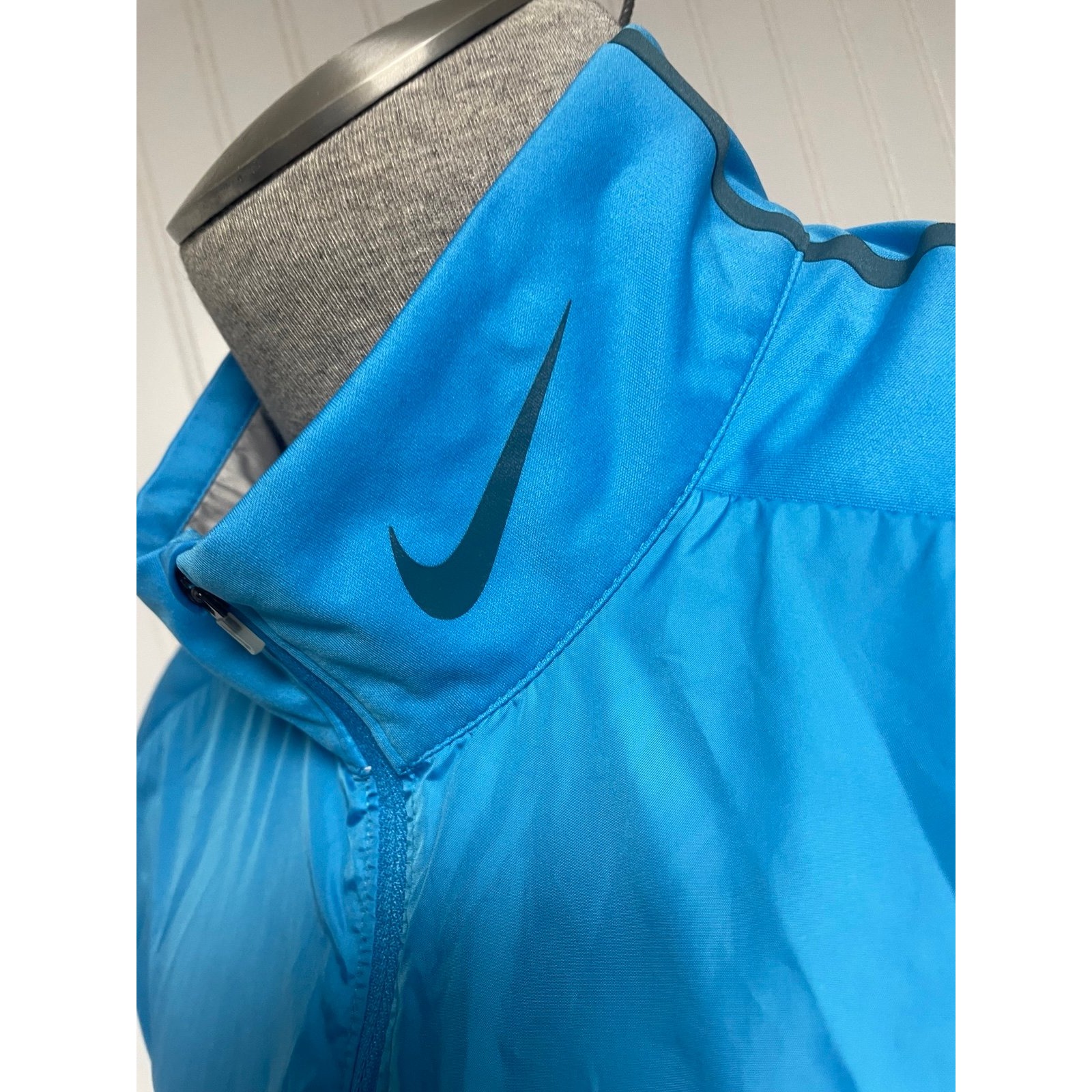 Nike Golf Performance Blue Windbreaker Shirt Mens Xl